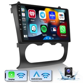 Hikity Android 15 Car Stereo for 2008-2012 Nissan Altima, 9'' Touchscreen Car Radio with Wireless Carplay Android Auto GPS WiFi Mirror Link HiFi Bluetooth Audio Receiver with Backup Camera MIC
