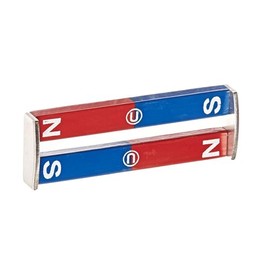 United Scientific™ Alnico Bar Magnet | 3" Long, Pair, Blue/Red, 1/2" Width, 1/4" Thick | Great for Any Classroom or Home