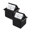 JACEPFY Pop Up Floor Outlet with Stainless Steel Cover 20amp
