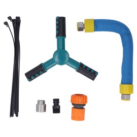 Trampoline Sprinkler Auto Rotate Children Outdoors Plastic Whirling Sprinkler for Summer Gardening Large