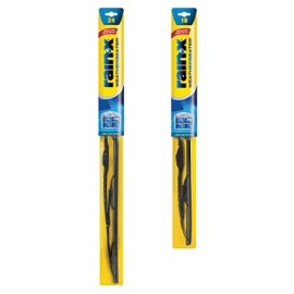 Rain-X - WeatherBeater 820148 Limpiaparabrisas convencional para todas las estaciones, calidad OEM, 61 cm y 46 cm (paquete combinado)