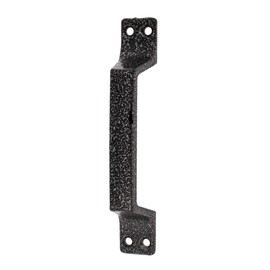 Heavy Duty Metal Door Handle for Grab - Black Rustic Iron Pull Entry Handles - Stainless Steel Gate Pulls