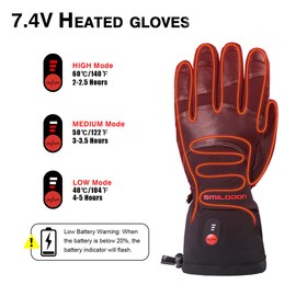 Smilodon Heated Gloves, Unisex Rechargeable Battery Powered Electric Heating Glove