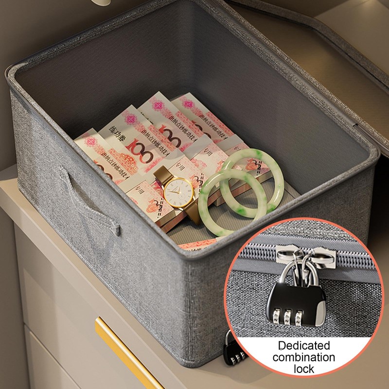 ZLKRHAK Lockable Box with Lid Lockable Box with Lock Lockable