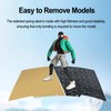 HIKUDIY PEI+PEO Build Plate for Adventurer AD5X/5M/5M Pro,Textured PEI+Smooth Diamond