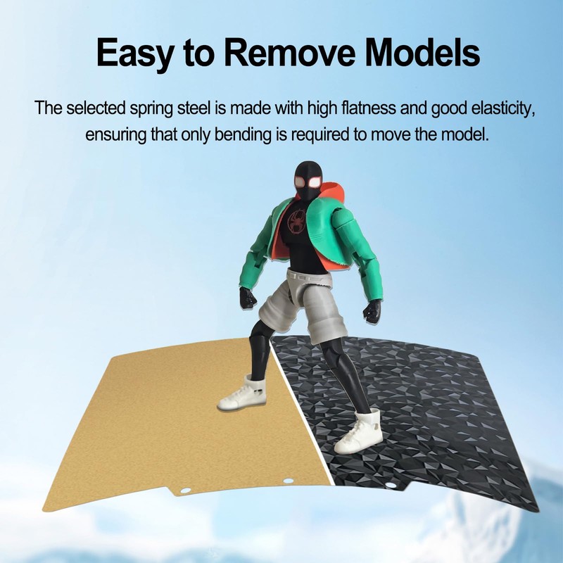 HIKUDIY PEI+PEO Build Plate for Adventurer AD5X/5M/5M Pro,Textured PEI+Smooth Diamond