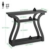 47" Wood Console Table for Entryway, Narrow Sofa Table with