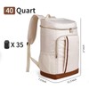 Cooler Backpack Insulated Waterproof 35 Cans,Two Compartments Backpack Cooler,Lightweight Back