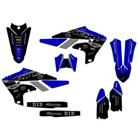 2019-2022 YZ 450 FX Binary Blue Senge Graphics Base Kit Compatible with Yamaha