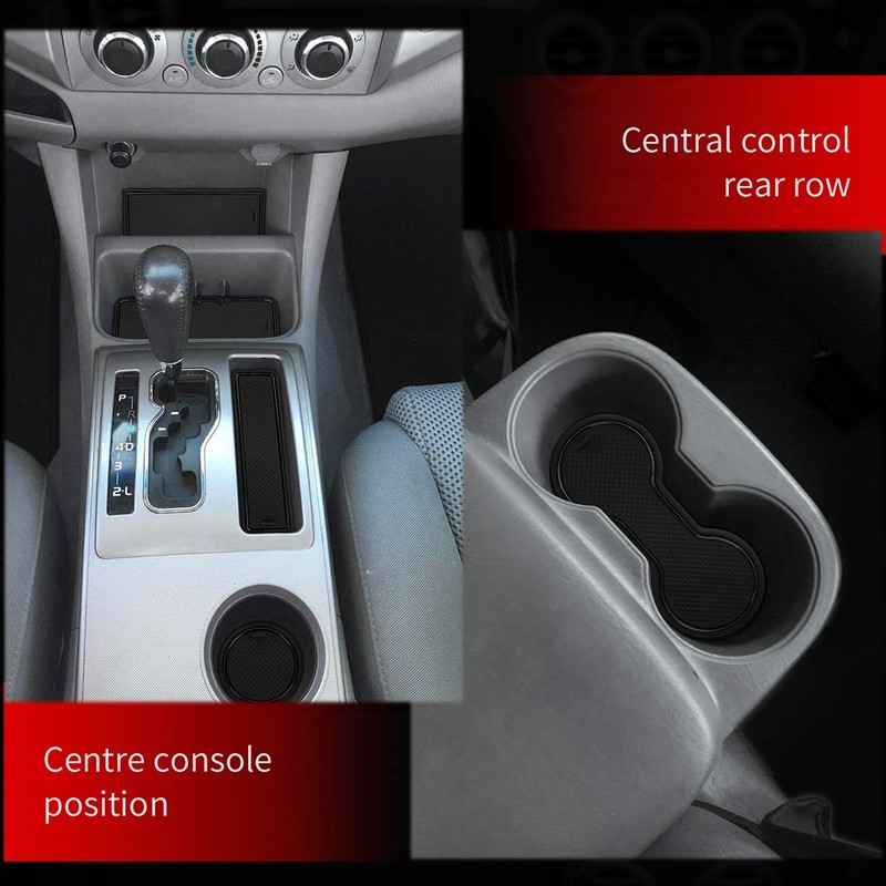auovo 5pcs Center Console Mats for Toyota Tacoma Accessories 2005-2015