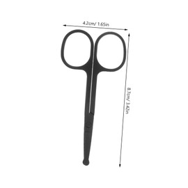 BIUDECO Set of 2 Metal Eyebrow Scissors Stainless Steel Small Scissors for Hair Face Beard Nose Hair Trimming