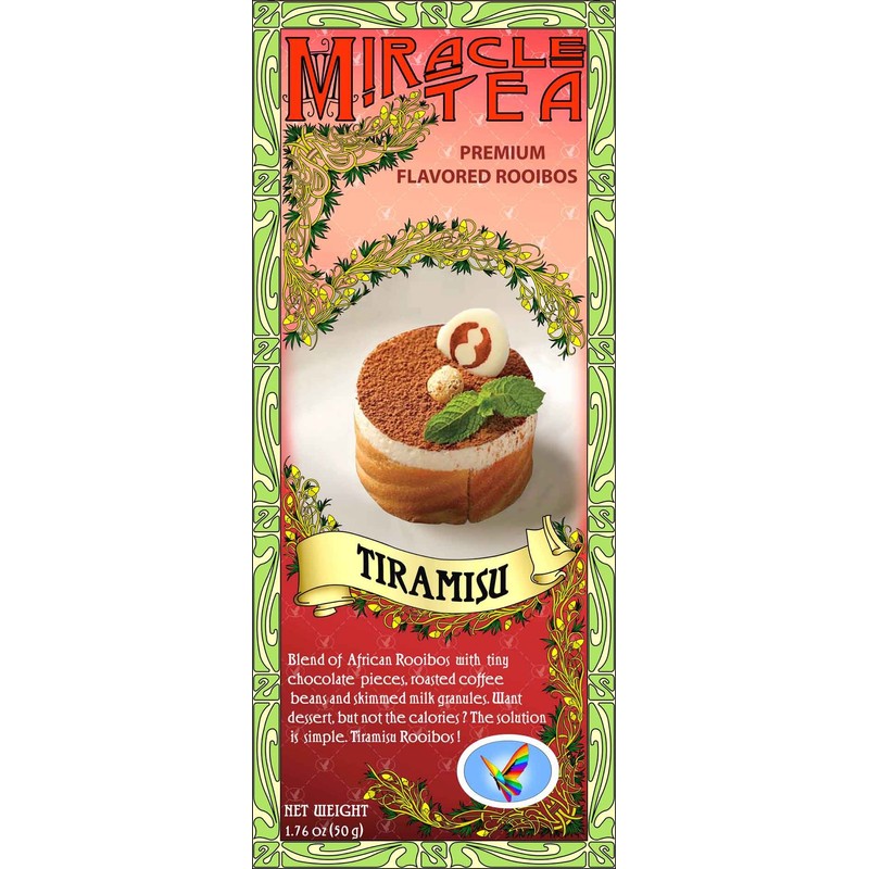 TIRAMISU MIRACLE TEA Premium Rooibos 50 Gram (1.76 Oz)
