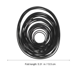 30 Pcs Square Cassette Tape Machine Recorder Rubber Belt Drive Belt Repair Rebuild for Repair Maintenance Use Black 25-135mm