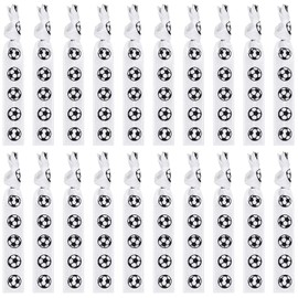 20 Pieces Soccer Hair Ties Elastic Ribbon No Crease Ponytail Holders Football Elastic Hair Ties Soccer Hair Accessories for Girls Women Soccer Party Team Members