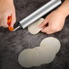 Rolling Pin Stainless Steel Dough Roller Fixed 360° Rotation for