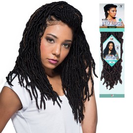 Bobbi Boss Synthetic Hair Crochet Braids African Roots Braid Collection Nu Locs 14" (6-PACK, 1)
