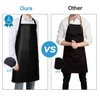 2 Pack Waterproof Rubber Vinyl Apron 40 Inch Chef Aprons