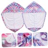 Healeved 2pcs Microfiber Hair Towels for Wet Hair Cute Mermaid