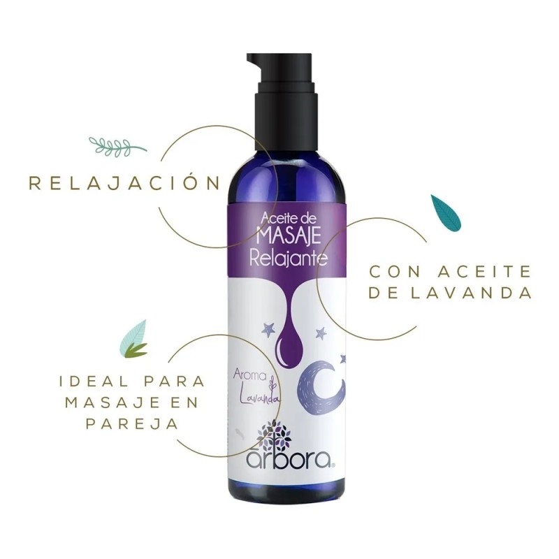 Aceite De Masaje Sensual Con Lavanda Relajante E Hidratante