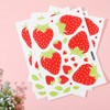 92 Pcs Strawberry Stickers Decor Removable Cute Fruit Wall Stickers