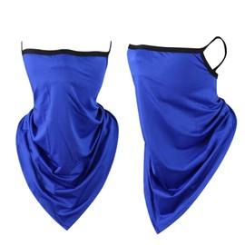 Scott Edward Scarf Mask Bandana with Ear Loops 3 Pack, Neck Gaiter Balaclava Dust UV Sun Protection Outdoors Face Mask for Women Men