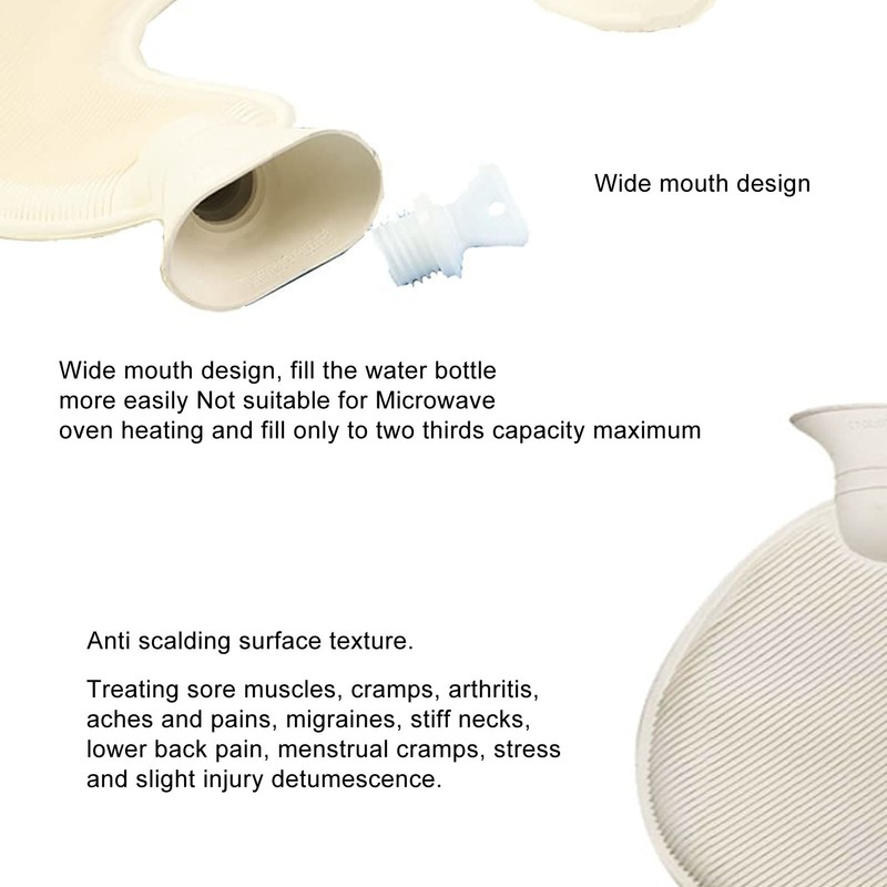 1L Hot Water Bottle U Shaped Hot Water Bag for