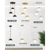 LMS Mid Century Pendant Lights, Brushed Gold Kitchen Island Light