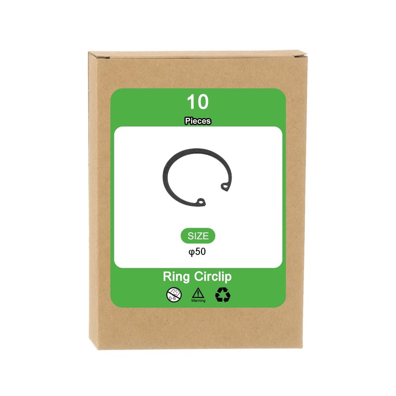 sourcing map 10Pcs 50mm Internal Retaining Ring Circlip, 65 Mn