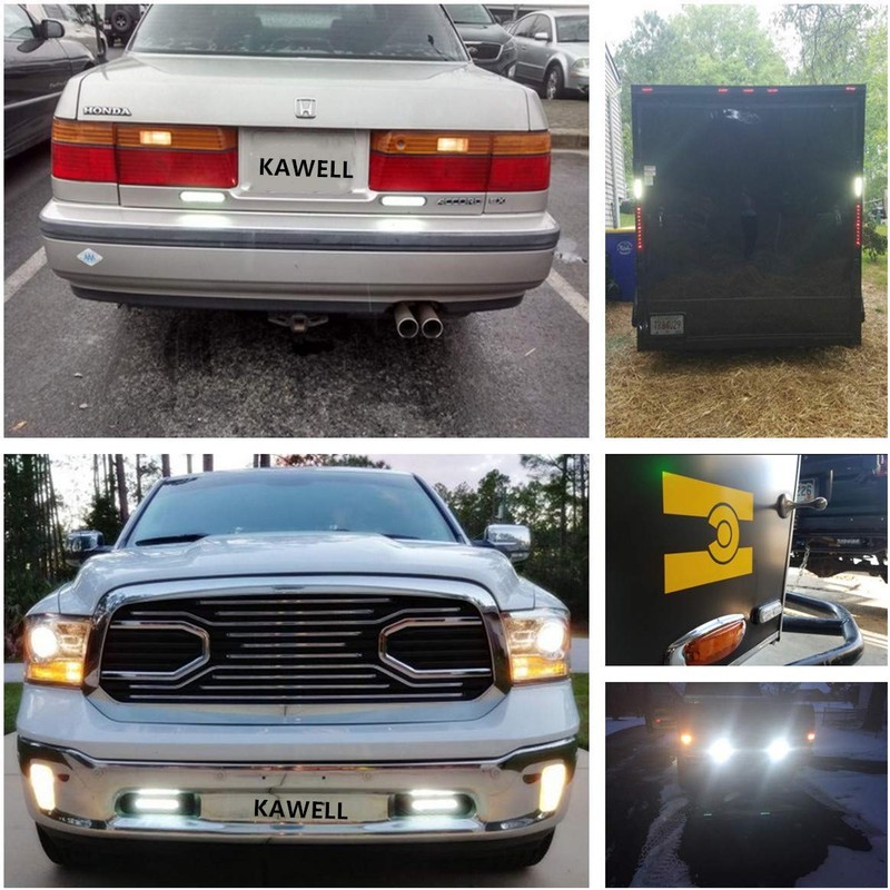 KAWELL Work Light, Daylight, Back Lamp, LED, 12 V, Thin,