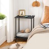 HOOBRO Side Table with Charging Station, End Tables with USB