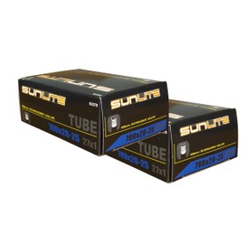 Street Fit 360 2 Pack - Tube, 700x20-25 (27x1), 48mm Schrader Valve. Replacement Tube for Fixie, Single Speed, Road or Hybrid. Works on Any Bike with Same tire Dimensions and Valve Type.