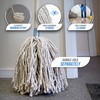 Pack of 2 Industrial Mop Heads Replacement, PY.16 Pure Yarn