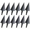 toparchery 12pc Black Screw Archery Broadheads Arrowheads Hunting Broad Head