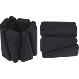 Bauterra Adjustable Ankle Weights for Women - Comfortable Gear for Enhanced Workouts - Wrist Weights for Yoga, Walking, Running, and Fitness Workouts, Pack of 2 (Black, 2 Lb)