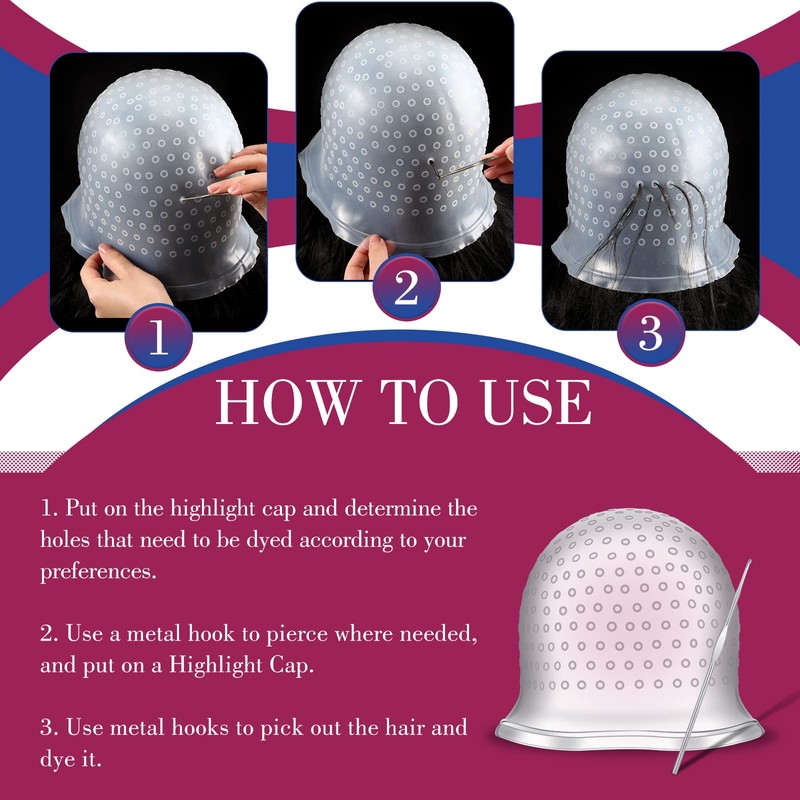Gorra y Gancho para Resaltar la Coloraci¨®n del Cabello Guantes