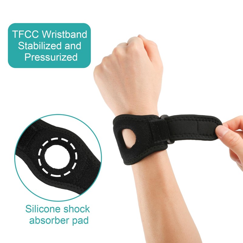 KINBOM 2pcs Bullseye Brace Wrist Band, Adjustable Wrist Brace for