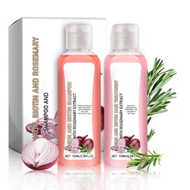 Shefave Rosemary Shampoo and Conditioner Set, Onion Biotin and Rosemary Shampoo Against H Hair Loss, Onion Biotin Shampoo Hair Care & Smoothness for Thin Hair, Natural and Organic