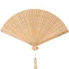 IMIKEYA Folding Hand Fan for Women: Wooden Bamboo Hand Fans