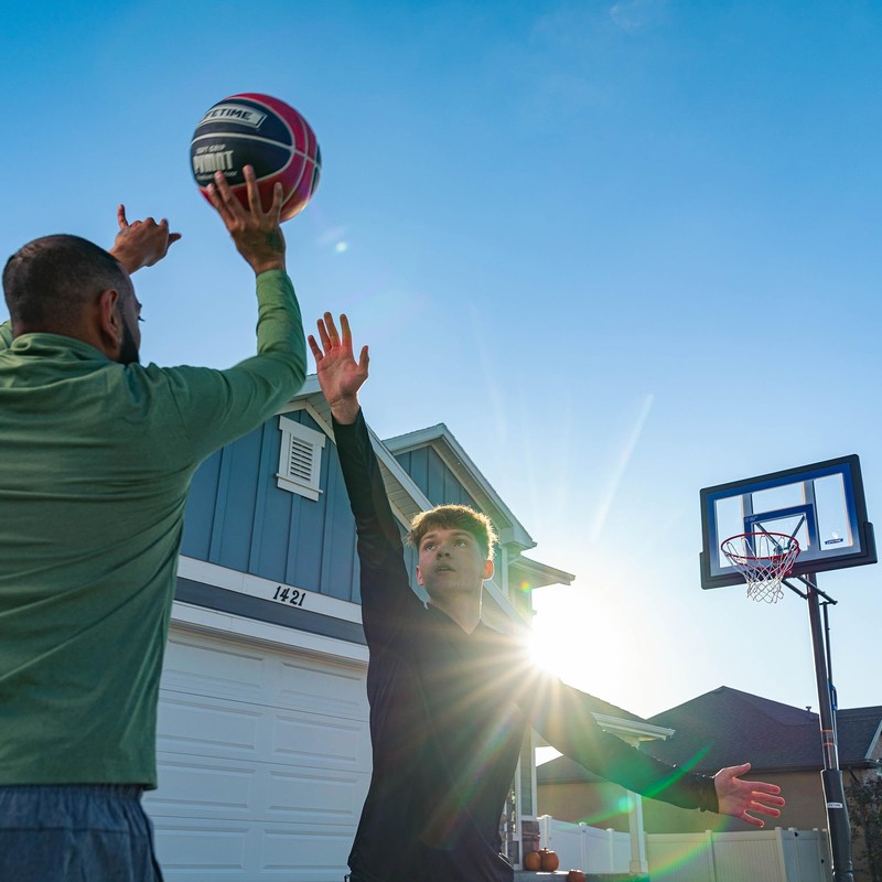 Lifetime 29.5" Premium Outdoor Basketball, Size 7, Red