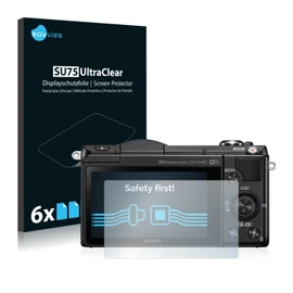 Savvies 6 Pack Screen Protector compatible with Sony Alpha 5000 (DSLR-A5000) Protection Film Clear