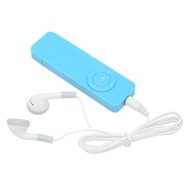 MP3 Player, Portable Mini MP3 Music Player with Headphone and Lanyard, Kids Music Player for Sports Running, Support Up to 64G Memory Card (Blue)