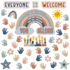 4E's Novelty 46 Pcs "Everyone is Welcome" Boho Classroom Bulletin