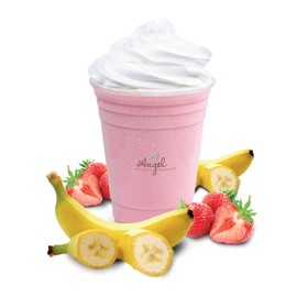 Angel Specialty Products, Blended Smoothie, 3-Pound Bag Instant Frappe Powder Mix, Strawberry Banana [3 LB] [34 Servings]
