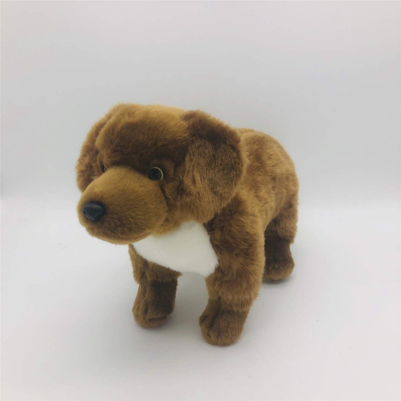 TAMMYFLYFLY Stuffed Toy 12" Standing Large Dachshund Dog Caramel Brown