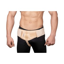 Wonder Care Hernia Belts Support Truss for Single Inguinal or Sports Hernia Belt for men with One Removable Compression Pads & Adjustable Groin Straps Surgery & injury Recovery belt (XL-40-46")
