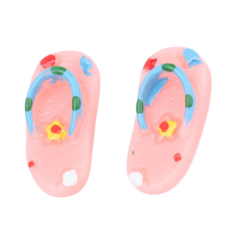 Mini Flip Flops Simulation Miniature Scene Models Dollhouse Accessories for
