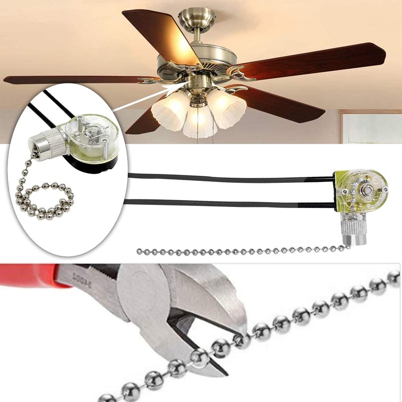 Aginkgo Ceiling Fan Pull Chain Switch Zing Ear ZE-109 3A/250VAC