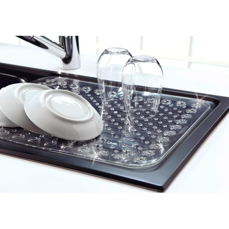 Wenko Sink Insert Crystal Square Sink Mat