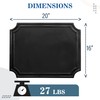 20 x 16 Inch Cast Iron Black Fireback Plates for