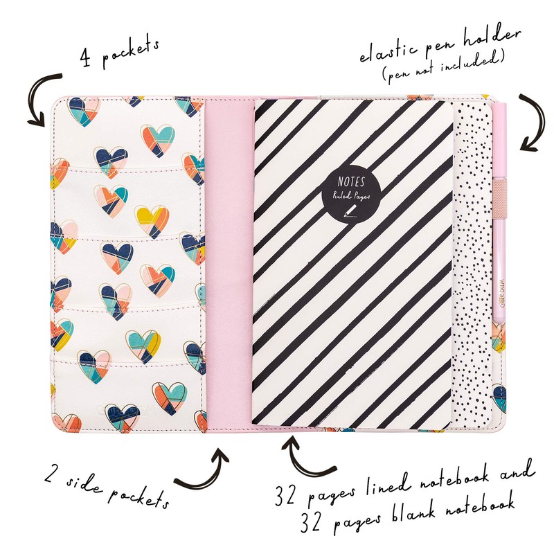 Pukka Pad, Carpe Diem Refillable Traveler’s Notebook Cover – Faux
